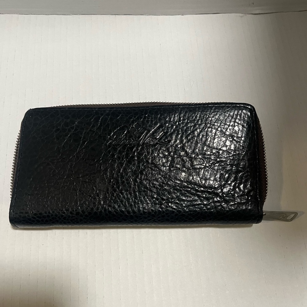 Patricia Nash black large wallet